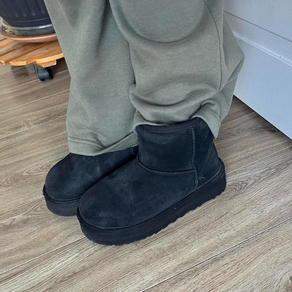 UGG Black Sheepskin Boots